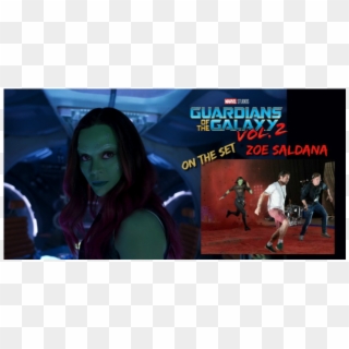 Zoe Saldana Guardians Of The Galaxy Vol - Poster Clipart