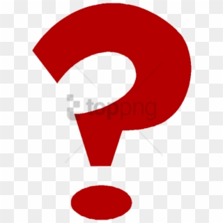 Question Mark Transparent Red Also Known As Interrogation Point Query Or Eroteme In