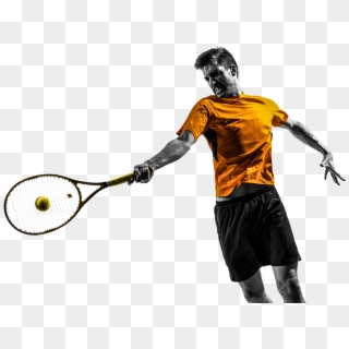 Usi's Tennis Training Program Utilizes A Bio-mechanical - Man Tennis Player White Background Clipart