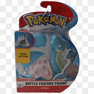 Pokemon Wicked Cool Toys Lapras , Png Download - Pokemon Battle Feature Figure Clipart