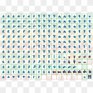 All The Sprites Of Megaman Seen Here Would Need To - Shiny Pokemon Gen 7 Clipart
