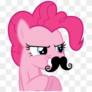 25 Images About Pinkie Pie On We Heart It - Pinkie Pie Moustache Clipart