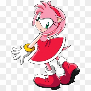 Sonic X Glance Behind - Sonic X Amy Png Clipart