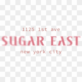 Sugar East Logo Blur Address Peach - Carmine Clipart