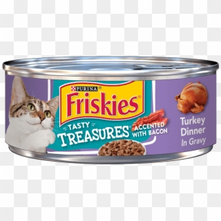 Friskies Tasty Treasures® Turkey Dinner In Gravy Accented - Friskies Pate Salmon Dinner Clipart