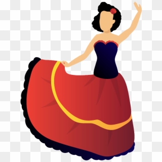 Spanish Level Spain Flamenco Background - Spanish Cartoon No Background Clipart