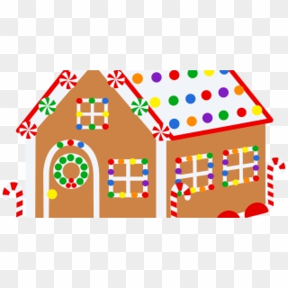 Free Christmas Clipart Gingerbread House - Christmas Gingerbread House Clipart - Png Download