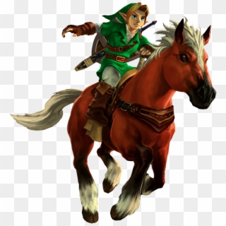 Linkepona - Legend Of Zelda Link And Epona Clipart