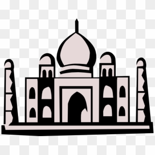 Clip Free Taj Mahal Mausoleum Agra Image Illustration - Png Download