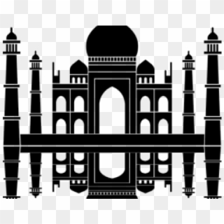 Taj Mahal Clipart Silhouette - Png Download