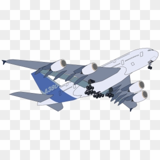 Airbus Airplane Plane - Airbus A380 Clipart - Png Download