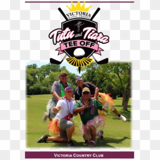 Tutu And Tiara Tee-off Golf Tournament Clipart