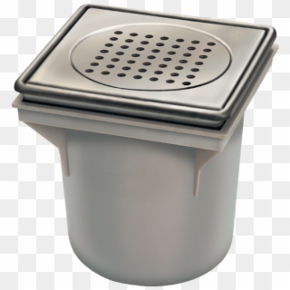 Abs Plastic Bucket Drain With A Stainless Steel Grating - Toilet Clipart