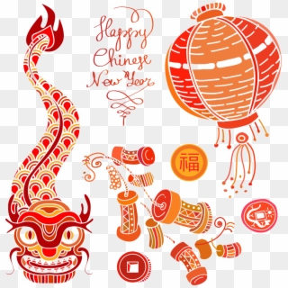 Chinese New Year Firecracker Chinese Zodiac - Chinese New Year Firecracker Png Clipart