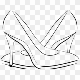 Women Shoes Clipart Chappal - Ladies Shoes Vector - Png Download