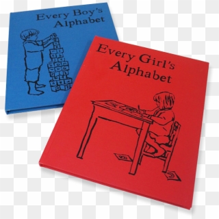 Alphabet Books Boys And Girls - Paper Clipart