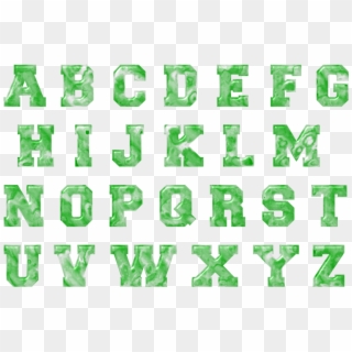 Transparent Alphabet Letters - Illustration Clipart