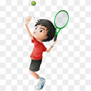 Female Clipart Badminton Player - Play Tennis Vector - Png Download