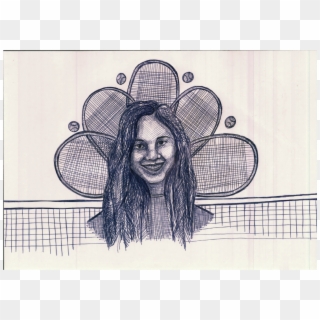 Kate Hirsch The Famous Tennis Player - Rackets Clipart