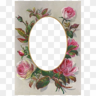 Wings Of Whimsy - Victorian Roses Frame Clipart