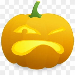 Smiley Clipart Pumpkin - Angry Jack O Lantern - Png Download