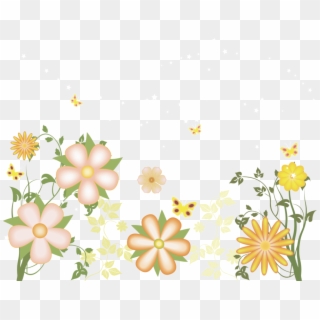 Flower Background Clipart - Decorate Flower Clipart Free - Png Download