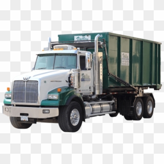 Roll Off Container Bin Service - Trailer Truck Clipart