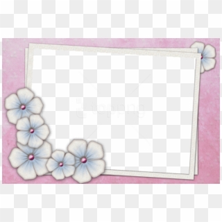 Free Png Large Pink Transparent Frame With Flowers - History Clipart