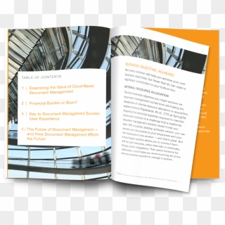 Cloud-based Document Management - Brochure Clipart