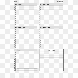 Schedule Template Printable Weekly Planner Free To - Calendar Clipart