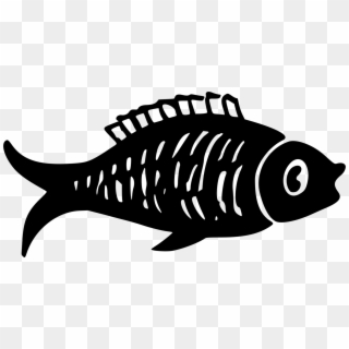 Computer Icons Fish Bone Black And White Download - Fish Clipart