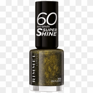 Rimmel 60 Seconds Glitter Nail Polish Black Clipart