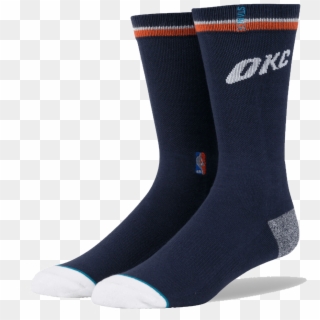 Okc Thunder Stance Nba Casual Logo Socks Navy Clipart