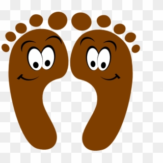 Brown Happy Feet Svg Clip Arts 600 X 522 Px - Png Download