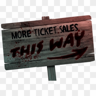 Marketing Your Haunted Attraction Can Be Brutal - Sign Clipart