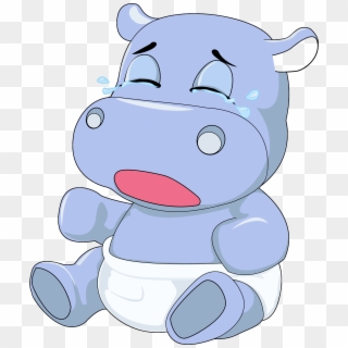 This Free Icons Png Design Of Baby Hippo Crying Clipart