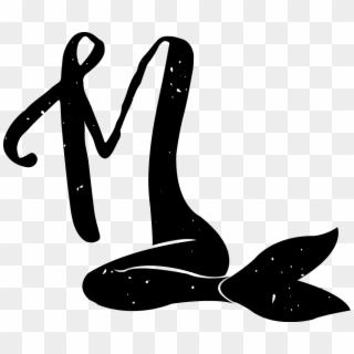 19 Mermaid Tail Clip Art Royalty Free Library Black - Black And White Mermaid Clip Art - Png Download