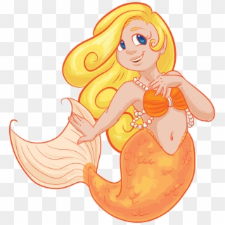 This Free Icons Png Design Of Blonde Mermaid Clipart