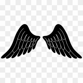 Angel Pari Clipart Graphic Freeuse - Black Angel Wings Clip Art - Png Download