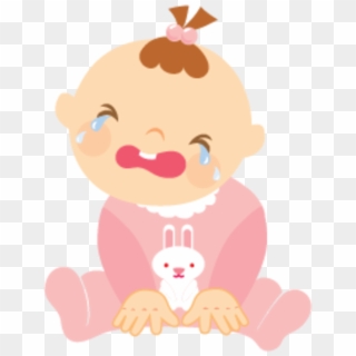 Cry Clipart Transparent - Baby Girl Crying Cartoon - Png Download