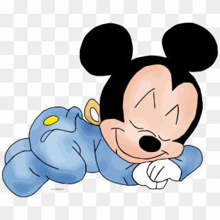 Baby Mickey Mouse Sleeping Clipart Png - Mickey Mouse Baby Png Transparent Png
