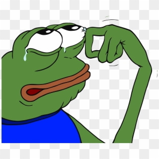 Pepe Was Crying Tears Of Joy At Last Nights Debate - Crying Frog Meme Png Clipart