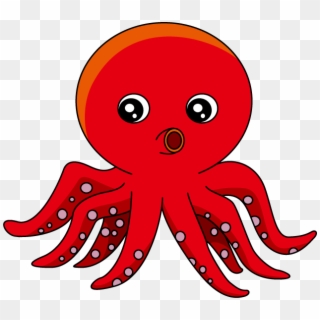 Banner Library Art Clipart Transparente Png Descargar - Red Octopus Clipart