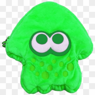 Hori - Splatoon 2 - Plush Pouch - Squid - Green - Hori Case Squid Nintendo Switch Clipart