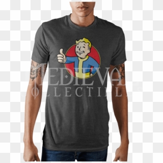 Fallout Vault Boy Mens T-shirt - Fallout 3 Clipart