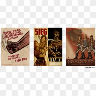 Artattack On Titan Propaganda Posters, Made For A Class - Attack On Titan Propaganda Poster Clipart
