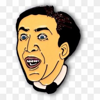Wear This Man's Beautiful Screaming Face On Your Clothes - Nicholas Cage Cartoon Clipart