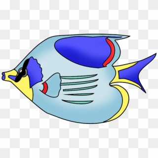 Clipart School Fish - Drawing Of Fish With Color - Png Download
