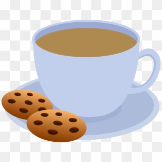 Coffee Cup Clip Art - Tea And Biscuits Clipart - Png Download