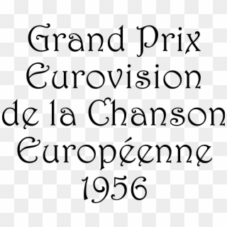 Open - Eurovision Song Contest 1956 Clipart